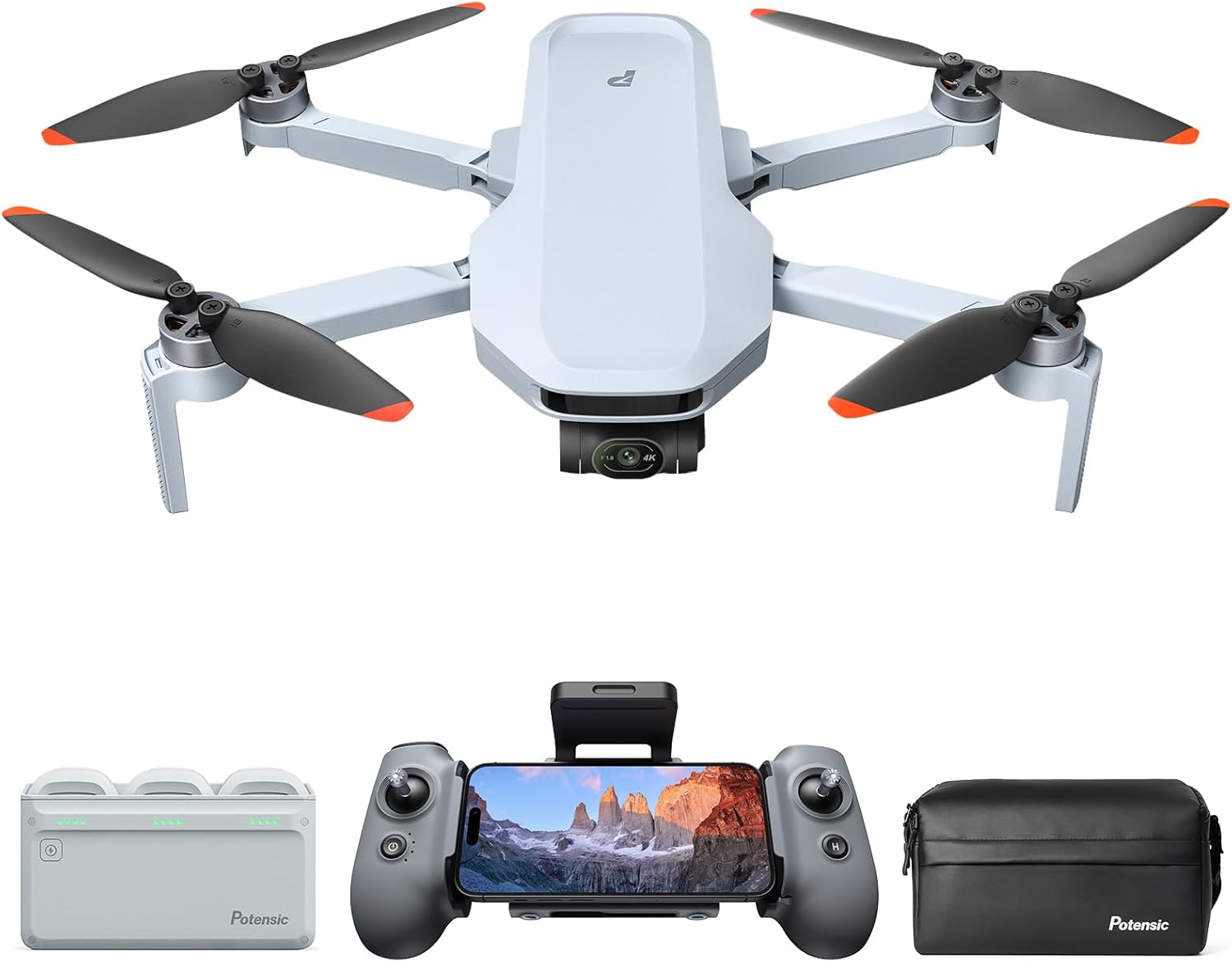 Potensic ATOM 2 Drone with 8K Camera, AI Track, 10km Video Transmission - FLY MORE COMBO - Dronez Technologies