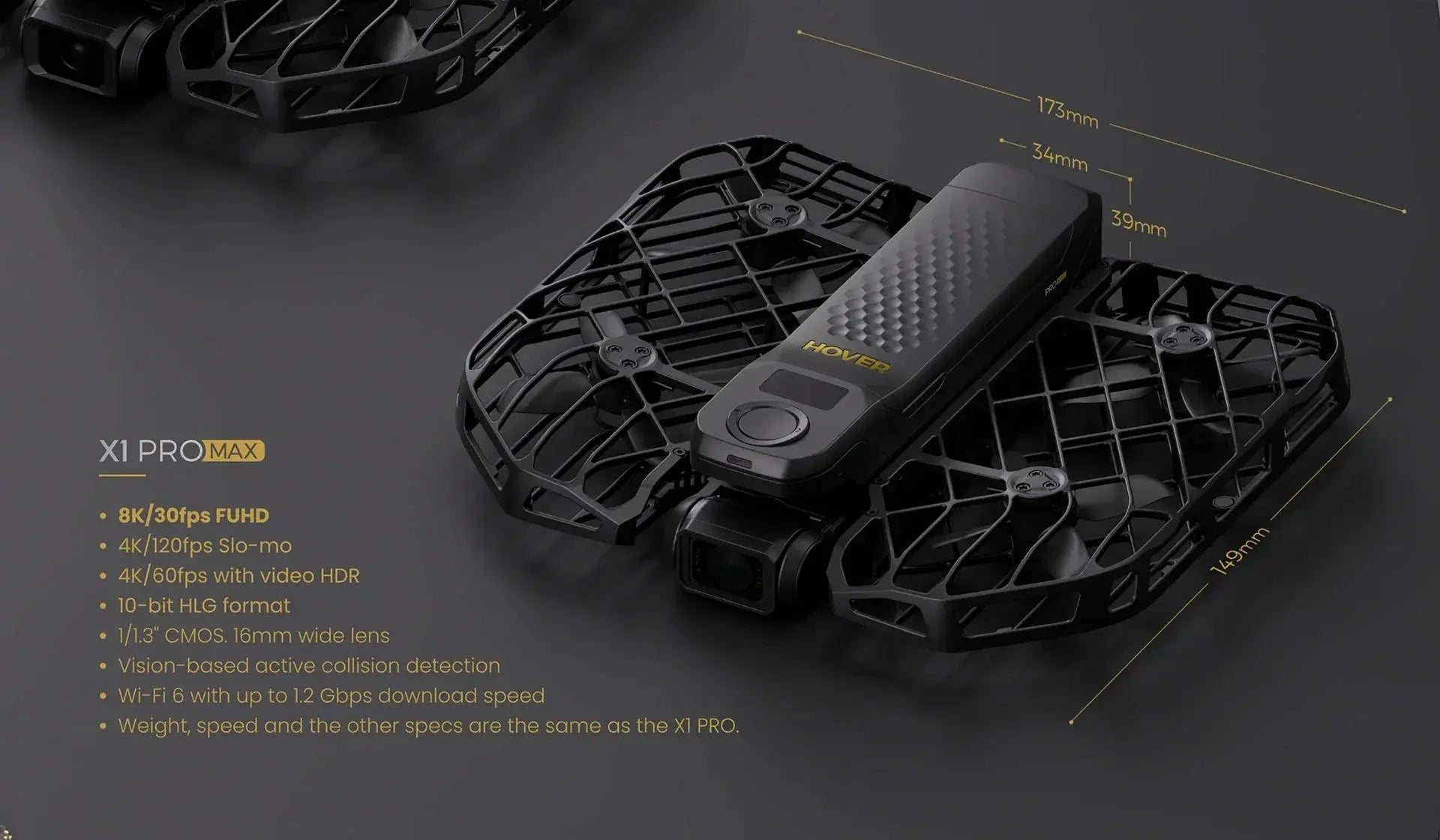 HOVERAir X1 PROMAX 8K Flying Camera Drone - Dronez Technologies