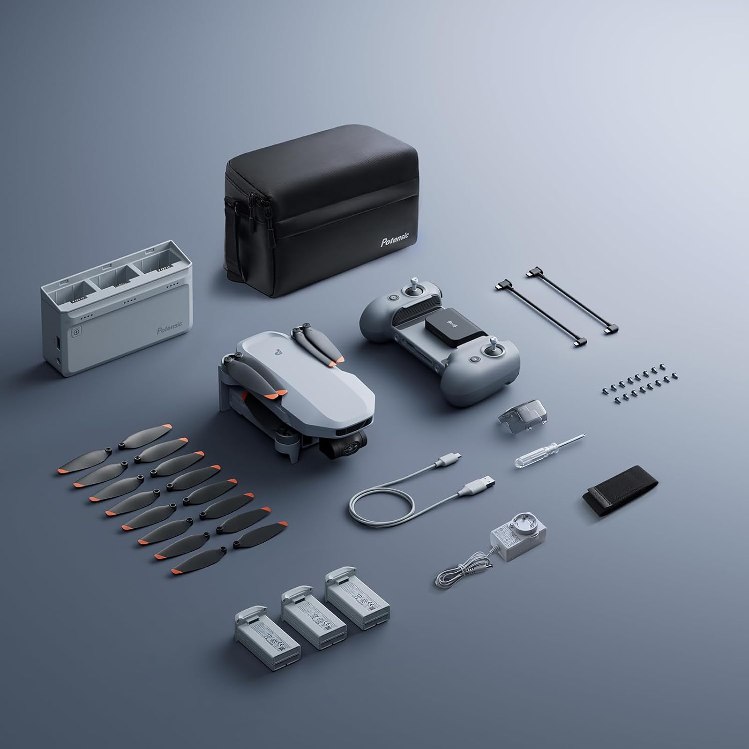 Potensic ATOM 2 Drone with 8K Camera, AI Track, 10km Video Transmission - FLY MORE COMBO - Dronez Technologies