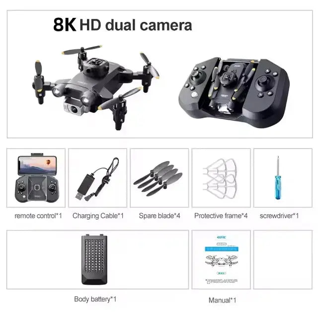XIAOMI 4DRC V30 Mini Drone with Camera HD 4K 1080P FPV RC Drones Profesional Five-sided Obstacle Avoidance Helicopter Drone Toy XIAOMI