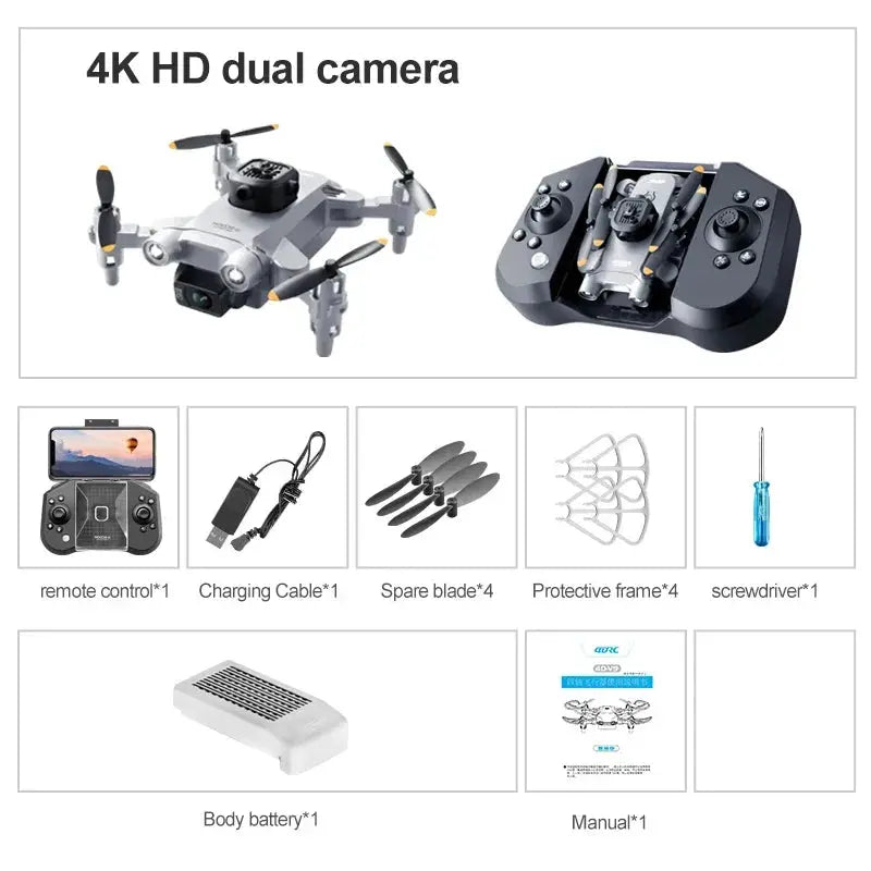 XIAOMI 4DRC V30 Mini Drone with Camera HD 4K 1080P FPV RC Drones Profesional Five-sided Obstacle Avoidance Helicopter Drone Toy XIAOMI