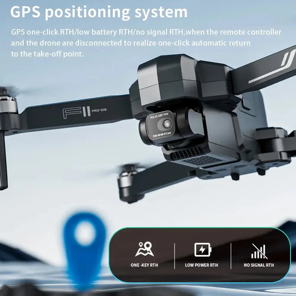 SJRC F11S 4K Pro 5KM Drone 4K Profesional GPS Dron With Camera Foldable 2 Axis Stabilized Gimbal 5G WiFi FPV Drones Ship from US SJRC